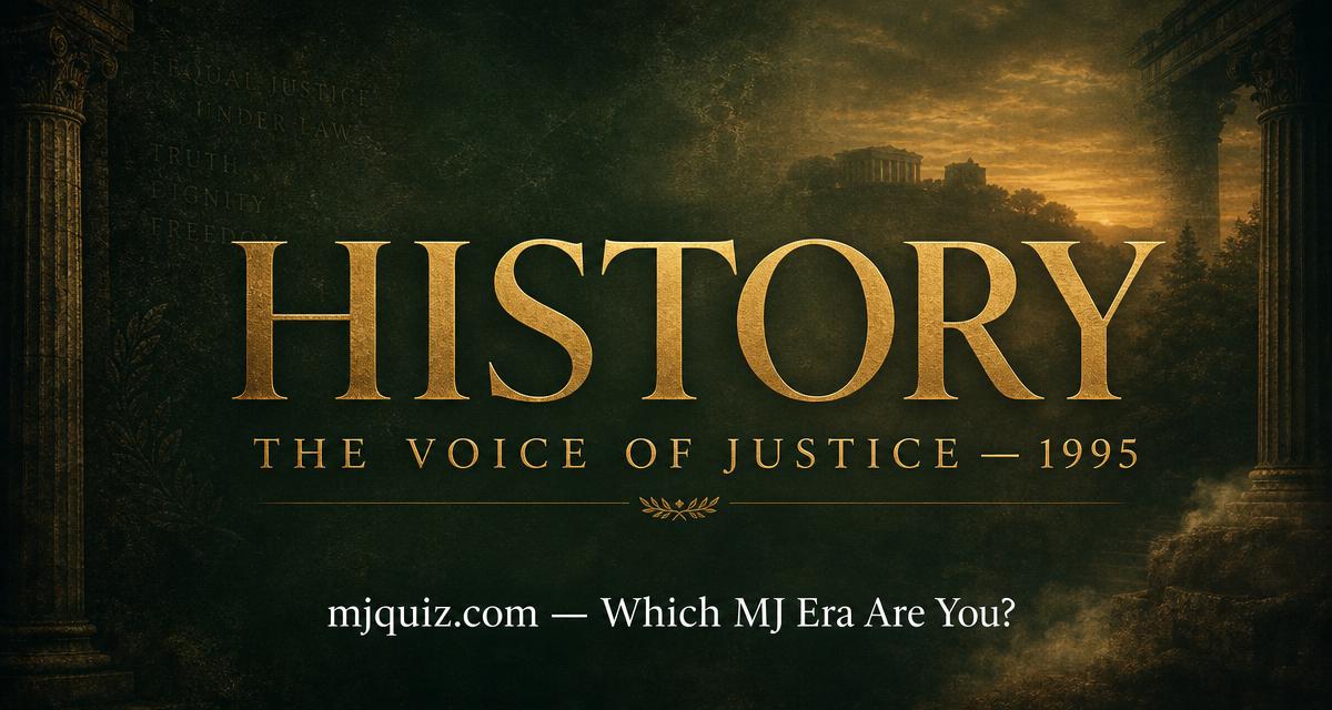 HIStory era — The Voice of Justice — social share preview